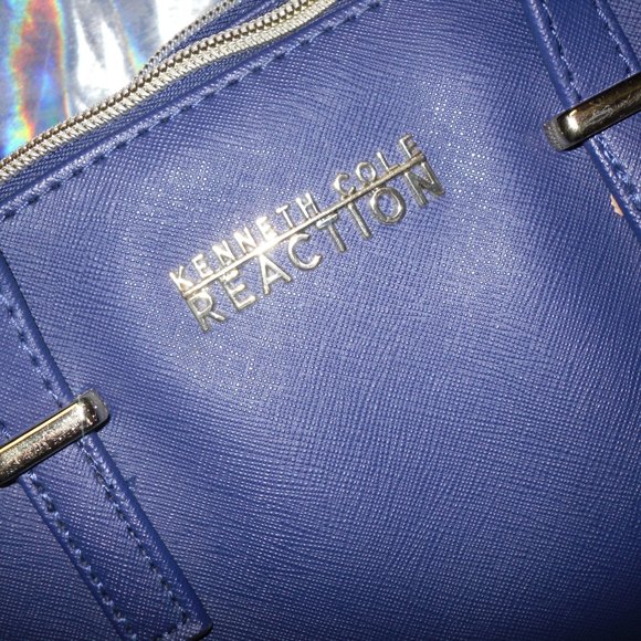 GORGEOUS BLUE KENNETH COLE REACTION SATCHEL - Picture 3 of 8